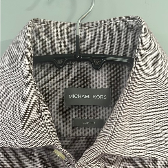 Michael Kors Purple Casual Button Down Shirt - Picture 2 of 5